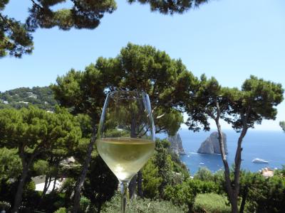 夏の優雅な南イタリア周遊旅行♪　Vol351(第18日)　☆Isola d'Capri：優雅なカプリ島の日帰り旅♪　「Il Geranio」の優雅なランチ♪