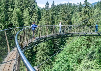 揺れる～　吊り橋　キャピラノ渓谷　森林浴を　満喫～