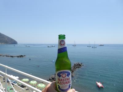 夏の優雅な南イタリア周遊旅行♪　Vol404(第21日)　☆Isola d'Ischia/S.Angelo：「Hotel Miramare Sea Resort」の「Parco Termae」優雅な温泉バカンス♪イタリアビールで乾杯♪