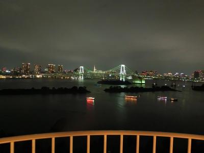 ヒルトン東京お台場宿泊　ラウンジと夜景を満喫♪