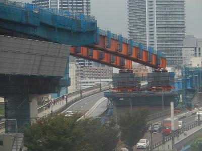 ユリカモメより見られる風景(豊洲&#12316;国際展示場正門間)