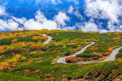 天空の絶景～乗鞍岳の紅葉～