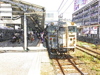 2016年　9月　楽しい列車の旅「指宿のたまて箱（鹿児島中央11:40発→指宿14:06着）」