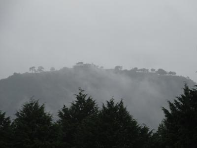 霧の中の竹田城