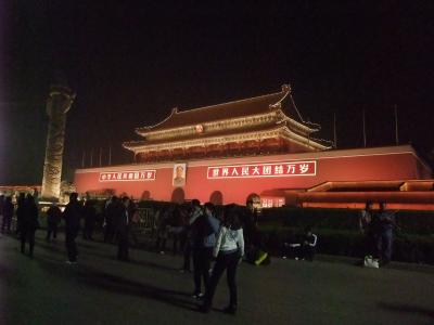 砂布巾　２６年ぶりの北京は２泊の弾丸ツアー　その１　夜の天安門編
