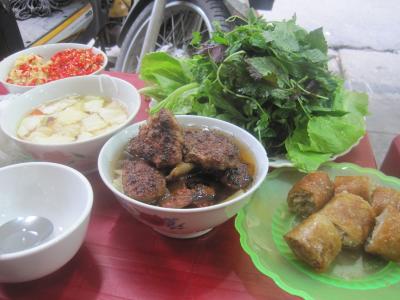 2015 ハノイで食い倒れてみよう！の初日はブンチャーとうなぎ春雨とチャーカーなどいただきました！