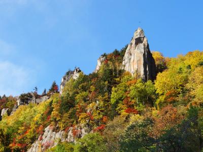 紅葉の北海道　層雲峡