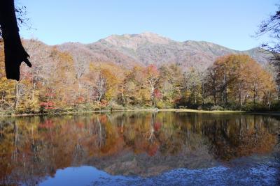 紅葉に彩られた神秘的な刈込池