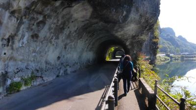 紅葉には少し早かった耶馬渓＆中津 １泊２日の旅【定期観光バス利用で、本耶馬渓 青の洞門観光編】
