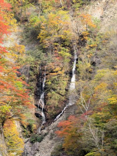 信越秋山郷の紅葉・・栄村のとねんぼと天池、のよさの里、夫婦滝、布岩をめぐります。