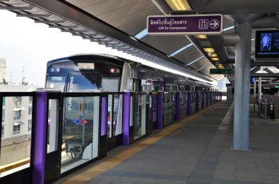 バンコク　新都市鉄道計画の先駆け　MRTパープルライン遂に開通　オッサンネコの一人旅