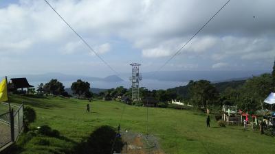 タール火山へシュワッチ！　ジップライン二種三本制覇