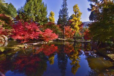 2016紅葉（2） 水面に映る「逆さ紅葉」・曽木公園の紅葉