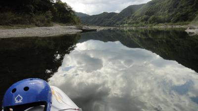 カヤックで四万十川下り（その１）　土佐大正から土佐昭和までの沈下橋を訪ねて