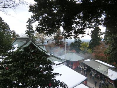 高尾山にも11月に積雪が！
