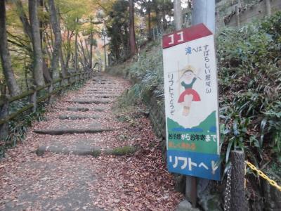 養老の滝で紅葉鑑賞