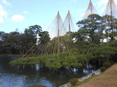 12月の金沢へ！２日目（兼六園・金沢城公園・ひがし茶屋）