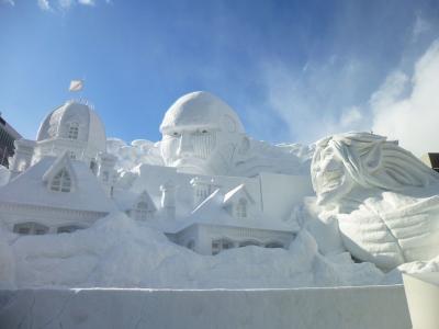 冬の札幌　2016年第67回さっぽろ雪まつり　大通公園会場　昼