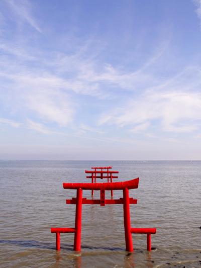 海中鳥居の大魚神社と柳川の冬の風物詩「こたつ舟」でほっこり川下りの旅　海中鳥居編　2－１