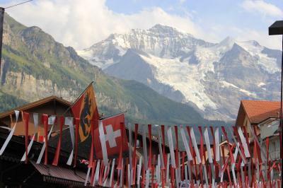 スイス鉄道の旅　WENGEN　ユングフラウヨッホを臨む小さな村