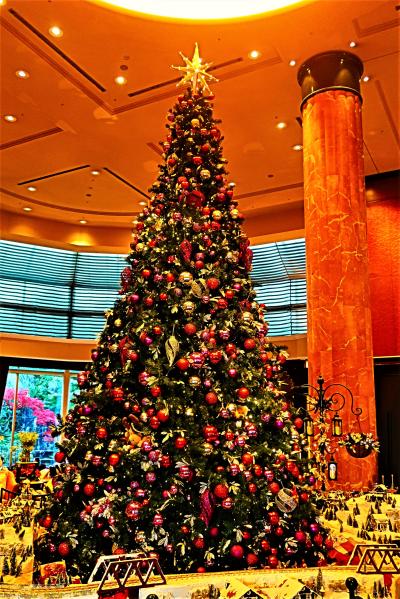 恵比寿-3　ウェスティンホテル東京　ロビー訪問　☆豪華なクリスマスツリー