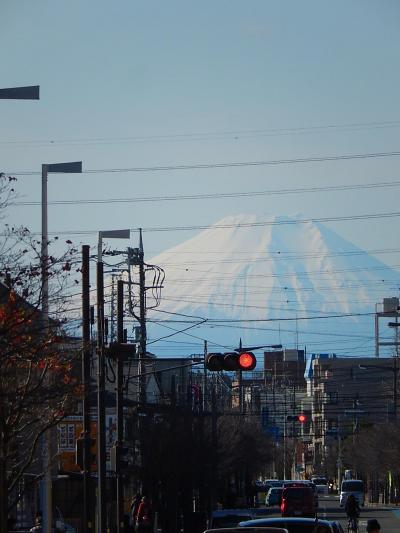 上福岡駅より素晴らしい富士山が見られた