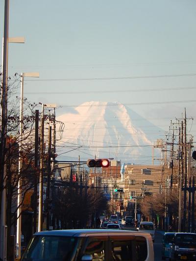 12/28上福岡駅から見られた富士山