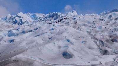 アルゼンチン縦断旅行その４－ペリトモレノ氷河トレッキングツアーに参加