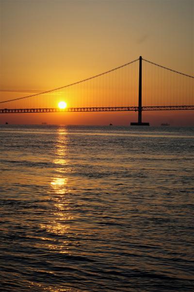２０１７年明石海峡大橋の初日の出