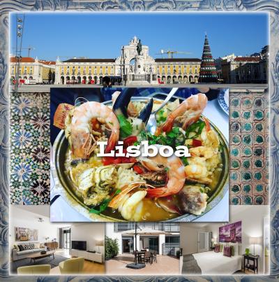 リスボン・シントラ・ポルト、電車とバスの旅２-LX4U Apartments宿泊、BALEALで海鮮リゾット-