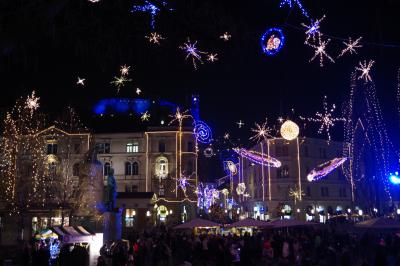 スロヴェニア・リュブリャナのクリスマス　2　（2016年10か所のクリスマスマーケットの旅　５）