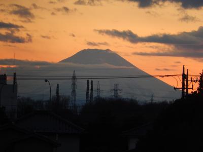 美しかった影富士