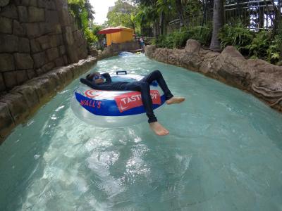 楽しすぎて、食べる暇なし!?  Adventure Cove Waterpark セントーサ島 <4日目>