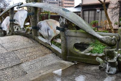 くじら橋と堀川戎神社の十日戎（大阪）