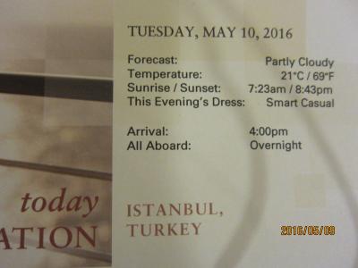 C.16.BarcelonaからVeniceまでの24日間の船旅★16Tue May 10 Istanbul, Turkey