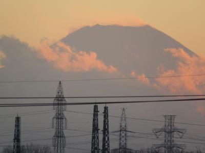 1月30日ふじみ野市より見られた影富士
