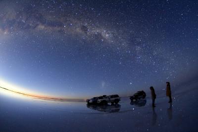 ボリビア　雨季のウユニ塩湖　2.夕陽～星空～朝日