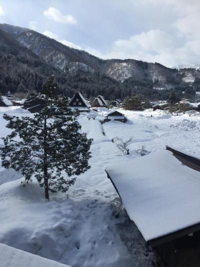 初白川郷！雪景色！