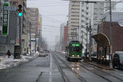 札幌市電を一周　ぶらり途中下車の冬の旅