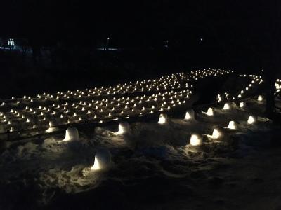 幻想的な湯西川温泉かまくら祭りのライトアップを見てきました！