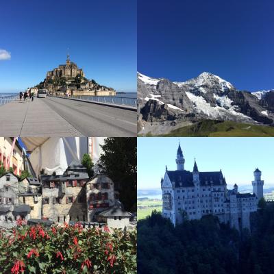 2016年フランス→スイス→リヒテンシュタイン→ドイツの旅ダイジェスト版