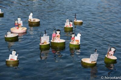 徳川園の流し雛