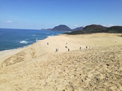 鳥取砂丘と倉吉の白壁土蔵群と鳥取コナン空港