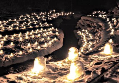 湯西川温泉 かまくら祭りと雪遊び