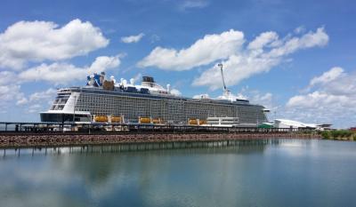安い、近い、短い旅の記録 No.36 大型客船がダーウィンにやってきた。No.2 「Ovation of the Seas オベーション・オブ・ザ・シーズ」の巻 2017年2月28日(火)
