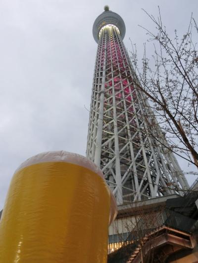 スカイツリータウンのビアフェスティバルと夜の浅草寺(2017年4月)