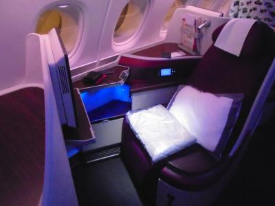 QR830(DOH-BKK)ビジネスクラス機内食