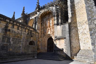 ユーラシア大陸最西端の国ポルトガルと初めに少し2回目のスペイン1人旅 その13：トマール編 世界遺産，さまざまな建築様式が融合したポルトガル最大規模の美しい修道院
