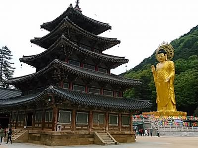 162回目訪韓はGW8泊9日旅。チムジルバン7泊で釜山(三光寺燃灯祝祭)～慶州～浦項～鬱陵島～大屯山～全州～法住寺～釜山周遊(2017/4/29金～5/7日)No.21/25：法住寺(忠清北道報恩郡)