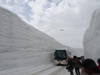 世界遺産「飛騨高山」・「白川郷」と雪の大谷ツアー　「世界最高（多分）19メートルの雪の壁　雪の大谷ウオーク」編